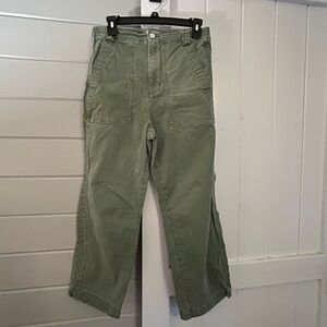 Pilcro Olive Green Trousers